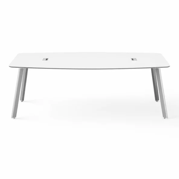 Masa conferinta Elite, picioare metalice - dimensiuni 2200*1100*750 , White