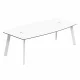 Masa conferinta Elite, picioare metalice - dimensiuni 2200*1100*750 , White