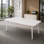 Masa conferinta Noble Line, din sticla securizata  - dimensiuni 2400*1200*750 mm