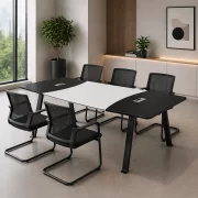 Masa conferinta MinimalEdge , picioare metalice - dimensiuni 2000*1000*750