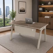 Birou Nova Flow cu sertare fixe suspendate - dimensiuni 1200*600*750 mm