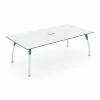 Masa conferinta Visionary cu blat din melamina si picioare metalice - dimensiuni W2200*D1100*H750 mm