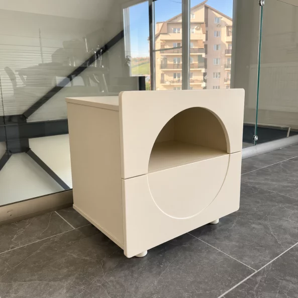 Noptiera Moderna Minimalista cu spatiu de depozitare