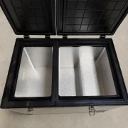 Frigider auto cu compresor smart cooler, capacitate 100L, cu bluetooth si zonă dublă de răcire, taxa verde inclusă