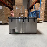 Frigider auto cu compresor smart cooler, capacitate 100L, cu bluetooth si zonă dublă de răcire, taxa verde inclusă