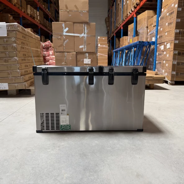 Frigider auto cu compresor smart cooler, capacitate 100L, cu bluetooth si zonă dublă de răcire, taxa verde inclusă