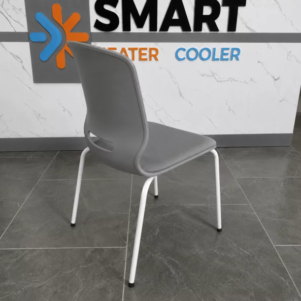 Ergonomikus irodai szék Seren, fix, fém lábakkal, szín: szürke, méret: 400*440*835 mm