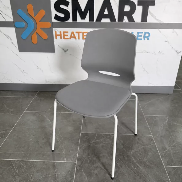Ergonomikus irodai szék Seren, fix, fém lábakkal, szín: szürke, méret: 400*440*835 mm