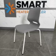 Ergonomikus irodai szék Seren, fix, fém lábakkal, szín: szürke, méret: 400*440*835 mm