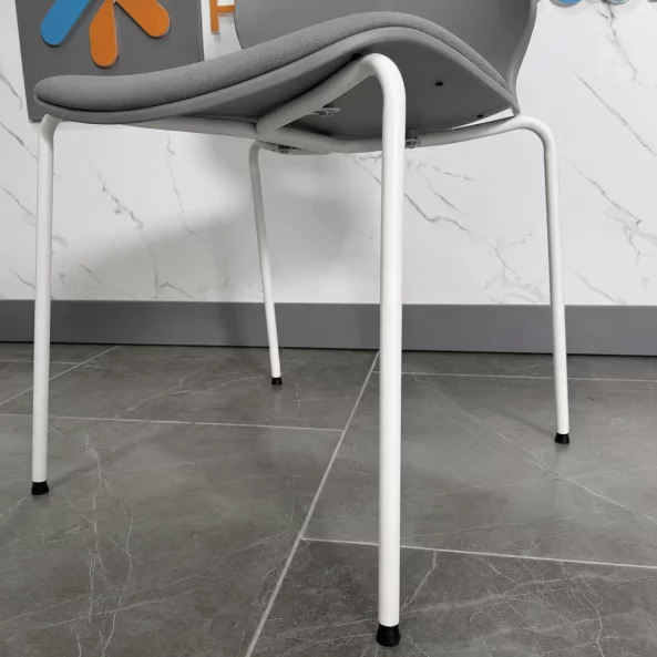 Ergonomikus irodai szék Seren, fix, fém lábakkal, szín: szürke, méret: 400*440*835 mm