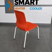 Ergonomikus irodai szék Seren, fix, fém lábakkal, szín: narancssárga, méret: 400*440*835 mm