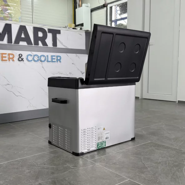 Nevera portátil para coche con compresor Smart Cooler de 50L, 12/24 V, pantalla LCD y bluetooth, impuesto ecológico incluido