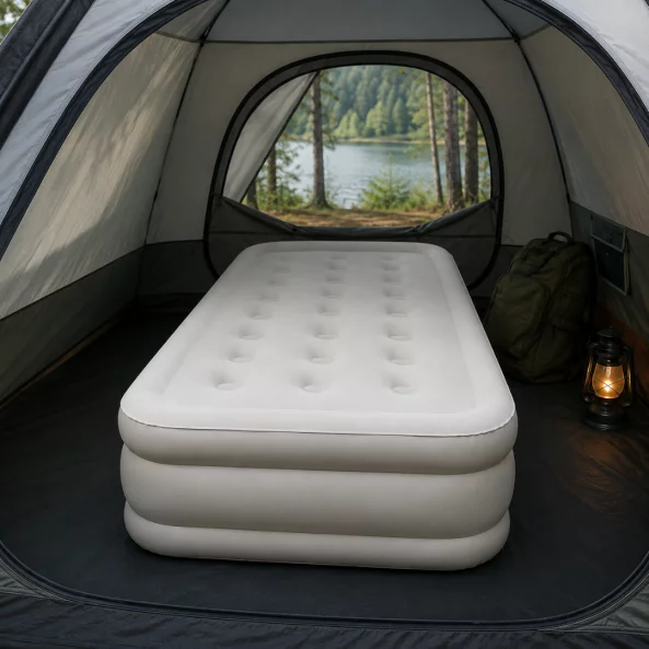 Saltea Gonflabilă de Aer 196 × 97 × 47 cm – Confort Portabil și Ușor de Utilizat
