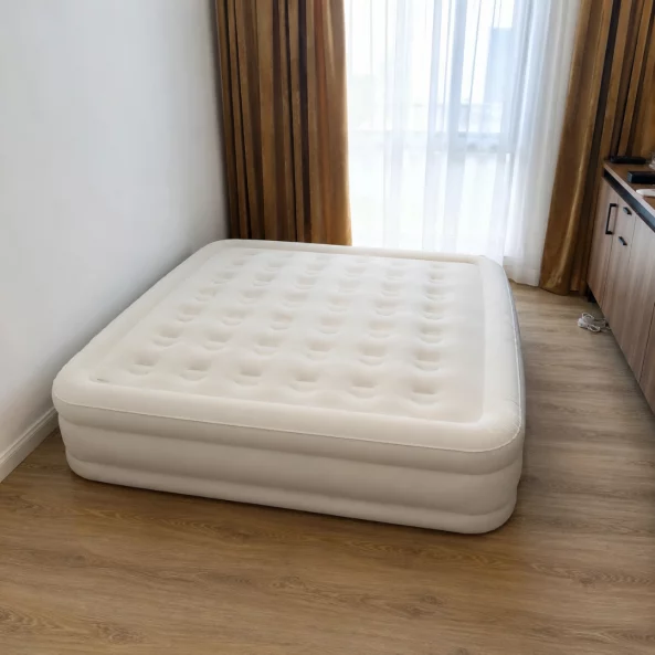 Saltea Gonflabilă de Aer 203x157x47 cm – Confort Portabil și Ușor de Utilizat