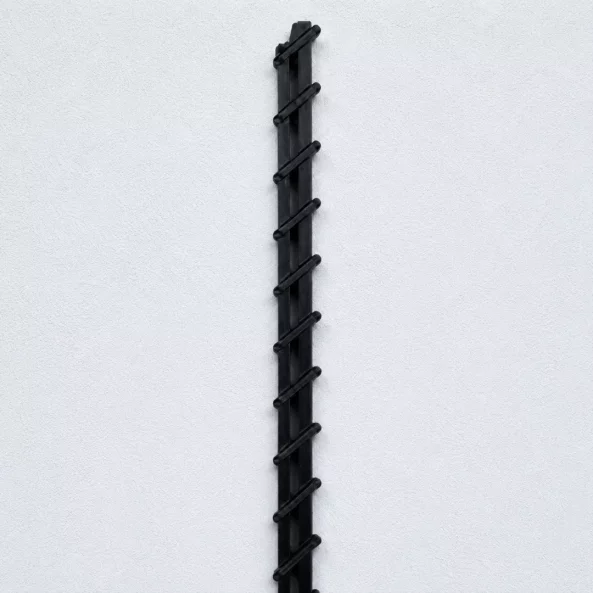 Sistema de guías de aluminio – perfil duradero para paneles deslizantes, 3 m, negro