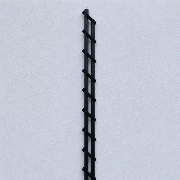 Sistema de guías de aluminio – perfil duradero para paneles deslizantes, 3 m, negro