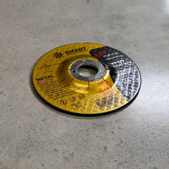 SET 5 BUC - Disc Taiere Inox si Metal T42, 115mm x 3.0mm x 22.23mm – disc cu centru deprimat