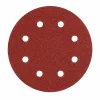 SET 50 BUC - Disc abraziv Velcro 125 mm, 8 găuri, granulație G120, pentru șlefuire lemn și metal
