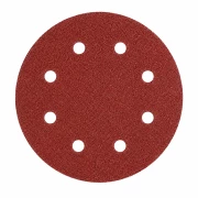 SET 50 BUC - Disc abraziv Velcro 125 mm, 8 găuri, granulație G320, pentru șlefuire lemn și metal