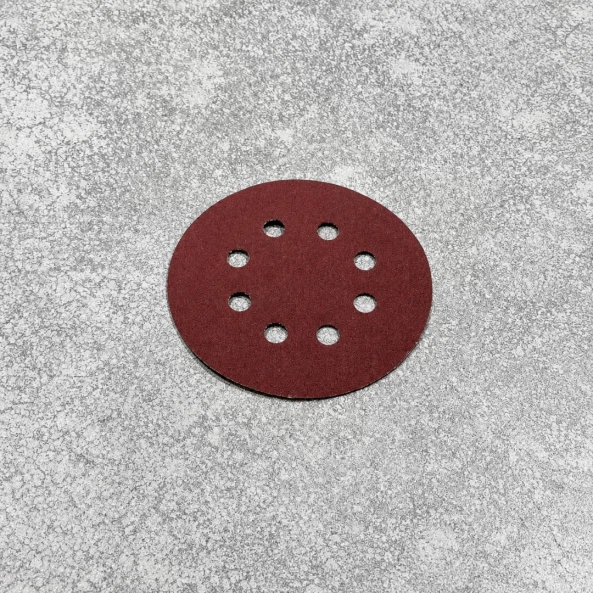 SET 50 BUC - Disc abraziv Velcro 125 mm, 8 găuri, granulație G320, pentru șlefuire lemn și metal