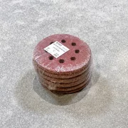 SET 50 BUC - Disc abraziv Velcro 125 mm, 8 găuri, granulație G40, pentru șlefuire lemn și metal
