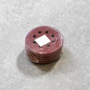 SET 50 BUC - Disc abraziv Velcro 125 mm, 8 găuri, granulație G60, pentru șlefuire lemn și metal