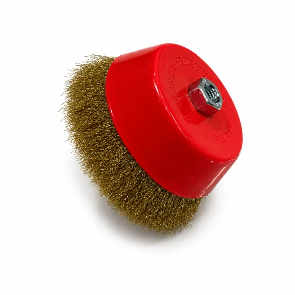 Perie cupa de sarma cu fir crimpat de 150 mm - pentru Curatare si Polizare