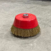 Perie cupa de sarma cu fir crimpat de 150 mm - pentru Curatare si Polizare