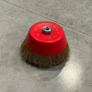 Perie cupa de sarma cu fir crimpat de 150 mm - pentru Curatare si Polizare