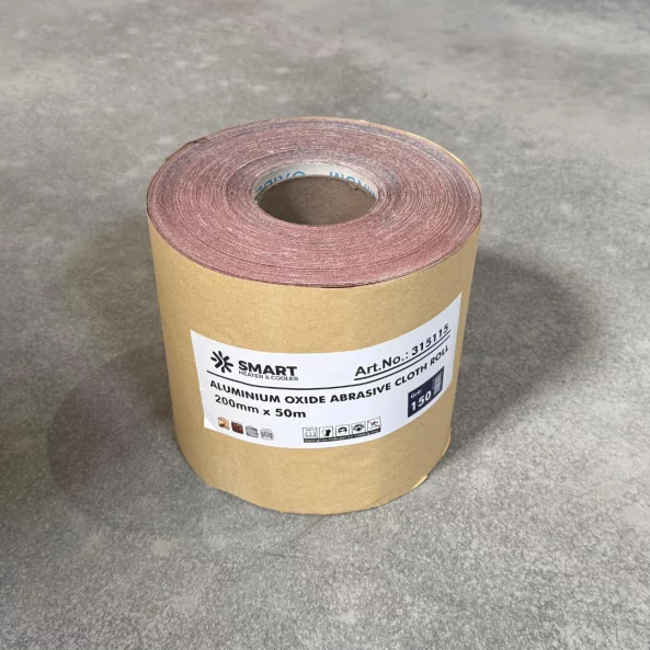 Rolă pânză abrazivă, granulație G150, 200mm x 50m, pentru șlefuire lemn și metal
