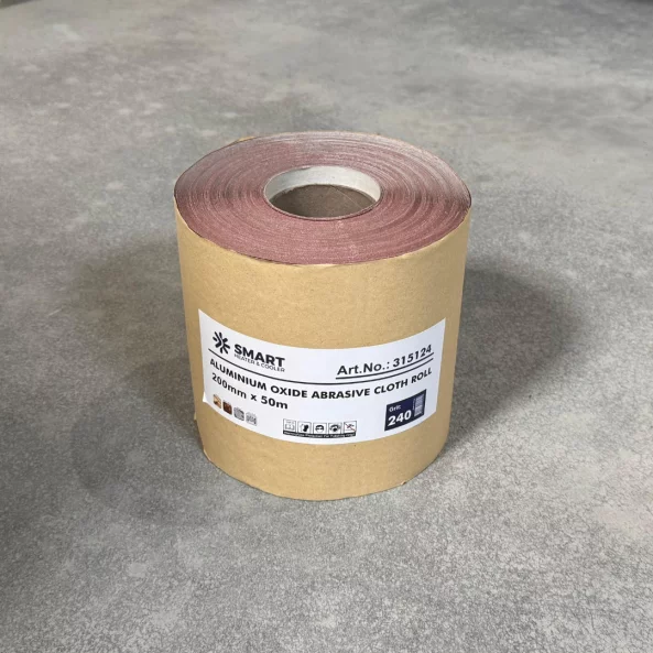 Rolă pânză abrazivă, granulație G240,  200mm x 50m, pentru șlefuire lemn și metal