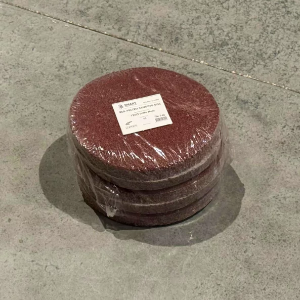 SET 50 BUC - Disc abraziv Velcro 125 mm, fara gauri,granulație G40, pentru șlefuire lemn și metal