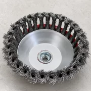 Perie cupa din sarma cu fir rasucit, 150mm - pentru curatare si slefuire metalica