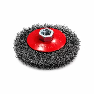 Perie pentru polizor mic, din sârmă răsucită, 100 mm
