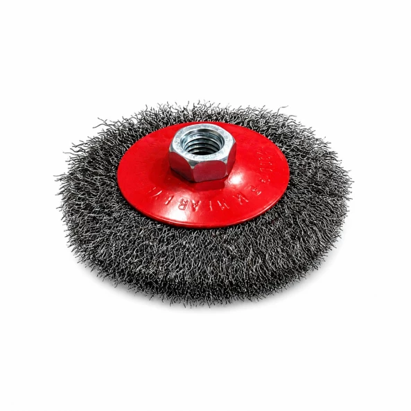 Perie pentru polizor mic, din sârmă răsucită, 100 mm