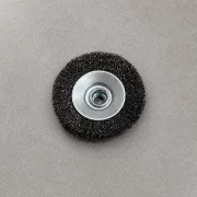 Perie pentru polizor mic, din sârmă răsucită, 100 mm