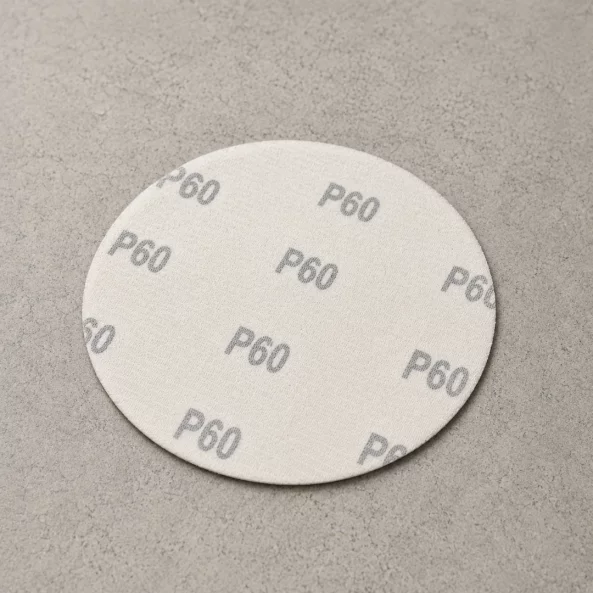 SET 50 BUC - Disc abraziv Velcro 125 mm, fără găuri, granulație G60, pentru șlefuire lemn și metal