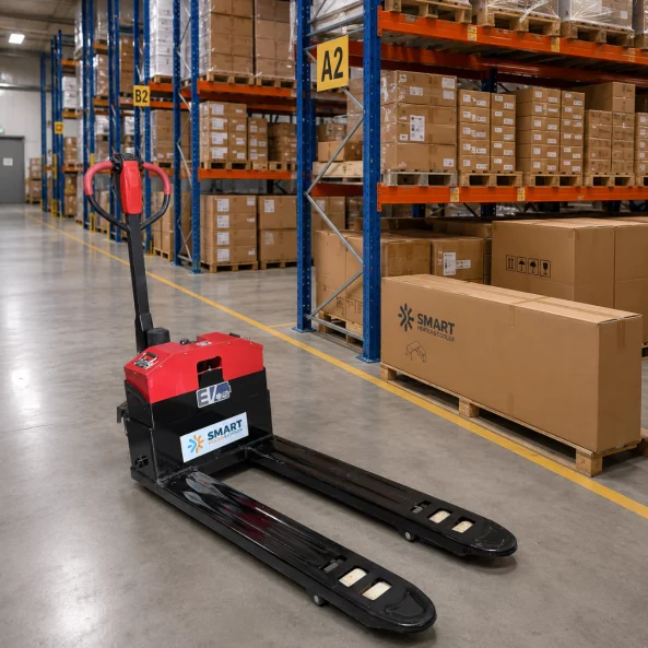 Transpalet electric 3T, furci 550 mm, roți nylon – pentru utilizare industrială