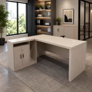 Birou directorial Valente cu dulap lateral mobil - dimensiuni 1800*800*750 mm