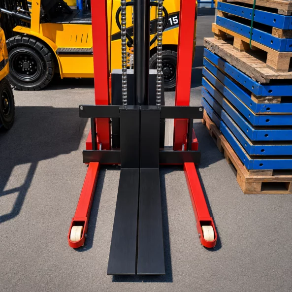 Transpalet manual 2T, inaltime de ridicare 2.0M – Furci reglabile 240-580 mm
