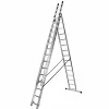 Scara profesionala din aluminiu, 3 tronsoane 3 x 16 trepte - PRODUS RESIGILAT