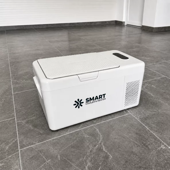 Nevera portatil para coche con compresor Smart Cooler S15, 12-24V, capacidad 18L, pantalla LCD
