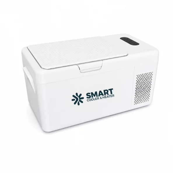 Nevera portatil para coche con compresor Smart Cooler S15, 12-24V, capacidad 18L, pantalla LCD
