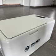 Nevera portatil para coche con compresor Smart Cooler S15, 12-24V, capacidad 18L, pantalla LCD