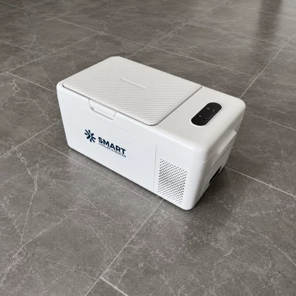 Nevera portatil para coche con compresor Smart Cooler S15, 12-24V, capacidad 18L, pantalla LCD
