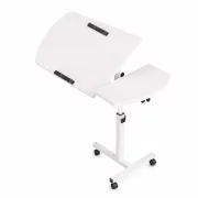 Masă reglabilă pentru laptop – 60×40×(27–40) cm–WHITE