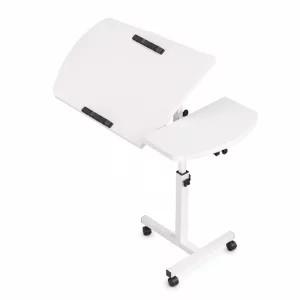 Masă reglabilă pentru laptop – 60×40×(27–40) cm–WHITE