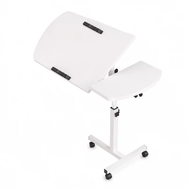 Masă reglabilă pentru laptop &ndash; 60&times;40&times;(27&ndash;40) cm&ndash;WHITE