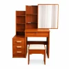 CONJUNTO CRYSTAL – Tocador con espejo clásico – WALNUT