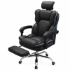 Gaming szék, akár 120°-os dönthetőséggel, állítható fejtámlával – méretek: 650 mm × 520 mm × 1220–1320 mm.